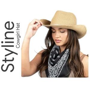 NWT STYLINE Tan Cowboy/ Cowgirl Hat